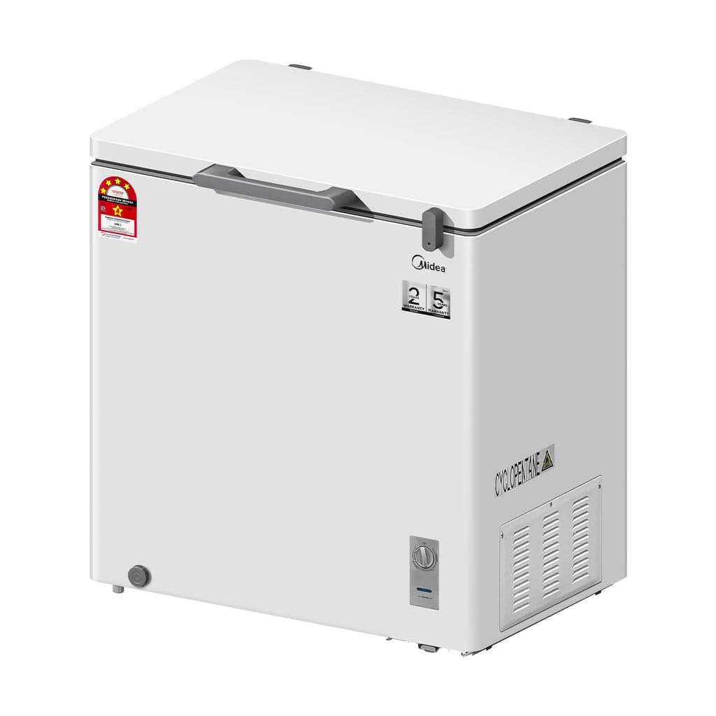 MIDEA Chest Freezer with Key Lock 198L