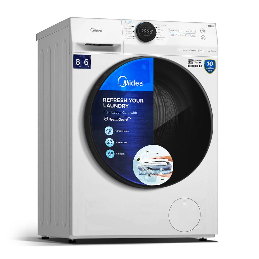 MIDEA Front Loading Inverter Washer & Dryer with Wi-Fi 8.0KG / 6.0KG